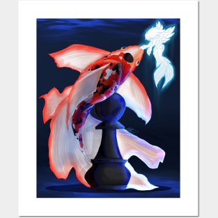 A Koi's Chessboard Posters and Art